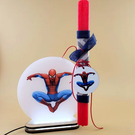 Λαμπάδα "Spider Man" και με φωτιστικό LED